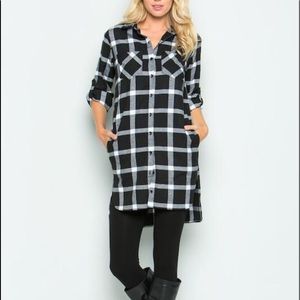 Flannel tunic/dress